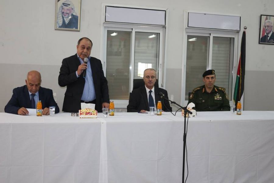 الحمد الله يشيد بأداء المؤسسة الأمنية في محافظة جنين